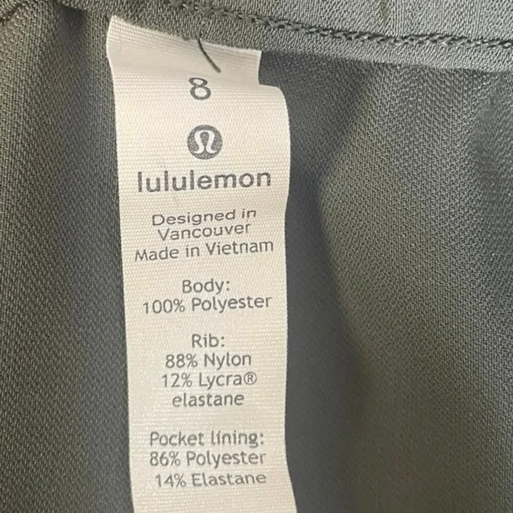 Lululemon Women’s Size 8 Green On The Fly Lightweight Breathable Joggers